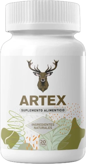 Frasco de Artex con 20 cápsulas para las articulaciones