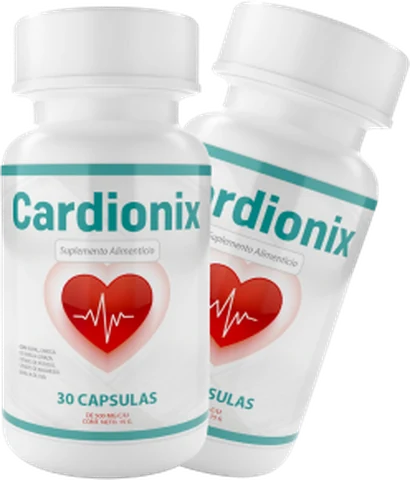 Frasco de Cardionix con 30 cápsulas para la presión arterial