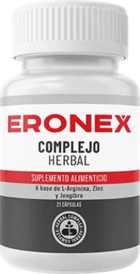 Frasco de Eronex Complejo Herbal con 21 cápsulas