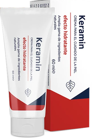 Tubo y caja de Keramin de 60 ml, crema para el cuidado de la piel