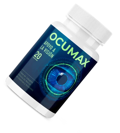 Caja de Ocumax con cápsulas de luteína y zeaxantina para la vista